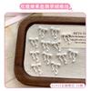 30Pcs Ribbon Bow Nail Art Charms 3D Nail Decoration Macaron Color Manicure Accessories Resin Material Diy