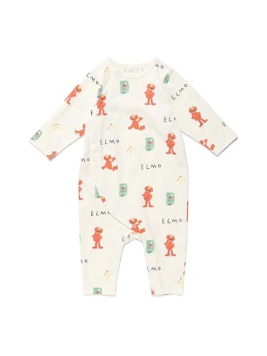 Sesame Street Market FRIENDS Romper (SSMBCO256723) Unisex Baby RED 80 (Collaboration with Hirano Toshiyuki)