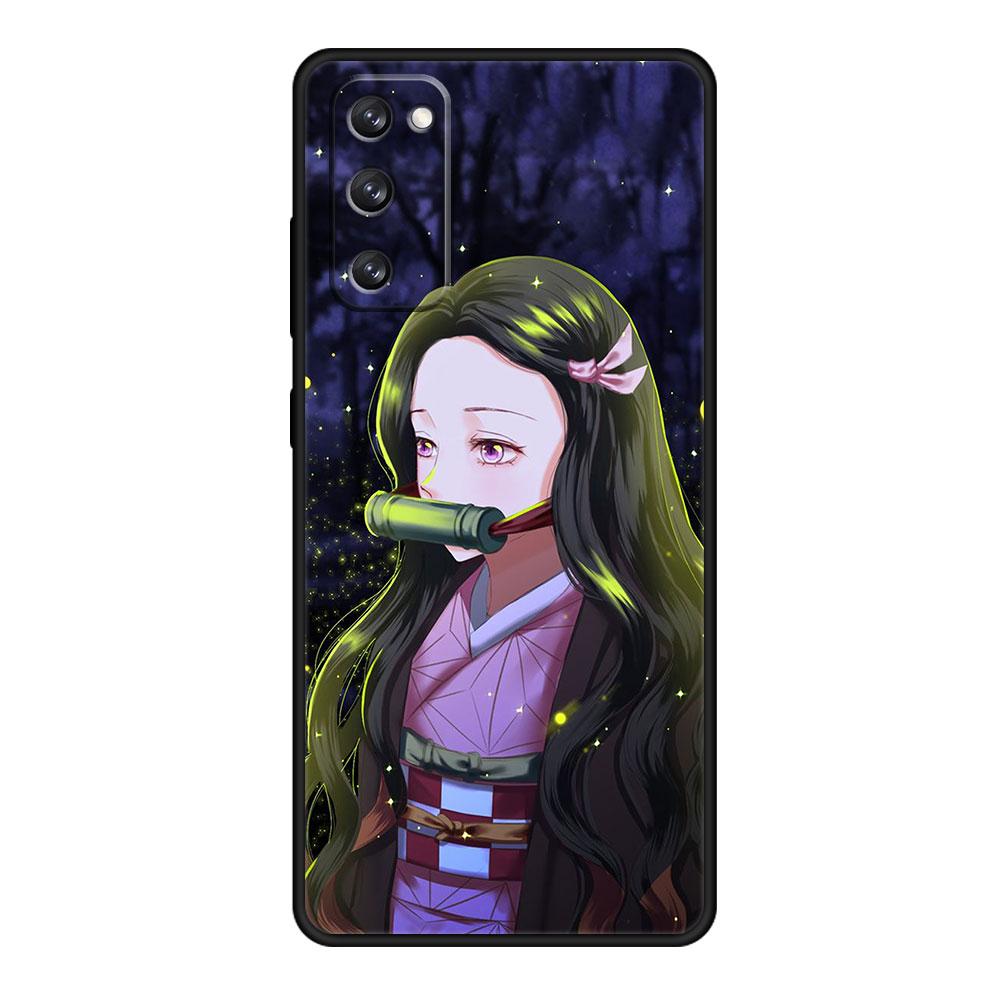 

Чехол Demon Slayer Nezuko Anime для Samsung S9 S10 S8 S22 Ultra 5G S20 FE 2022 S10e S7 S21 Plus мобильного телефона Samsung S22 5G