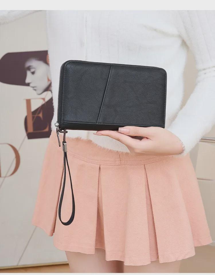 RFID Anti-Magnetic Passport Wallet with Zipper and Multifunctional Storage