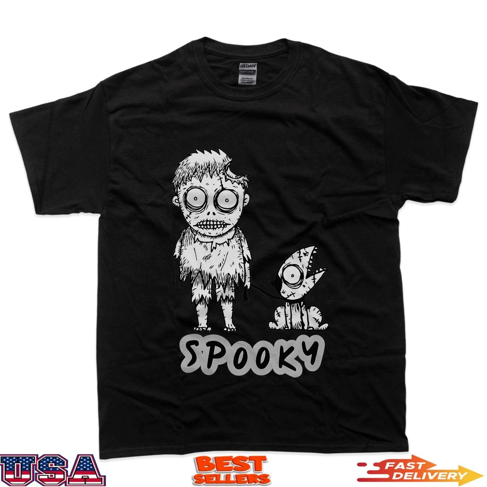 Tim Burton Style Zombie And Dog T-Shirt L