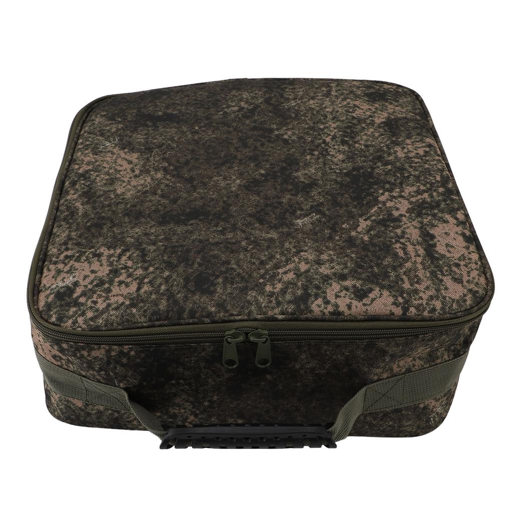 Fishing Reel and Gear Case Large Capacity Adjustable 4 Compartments Fishing Tackle Storage Bag