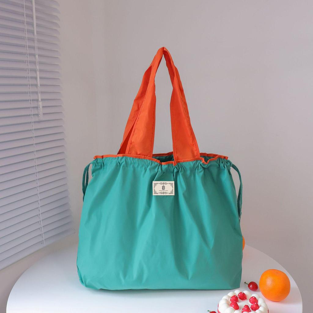 Eco-Friendly Foldable Single Shoulder Tote Bag - Portable, Large Capacity Grocery Bag
