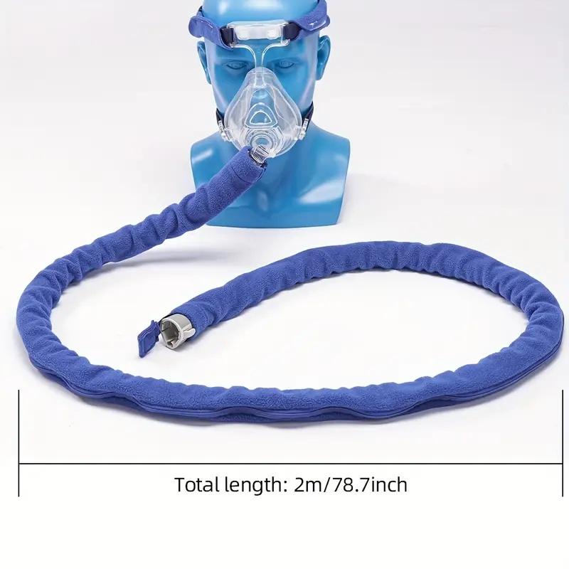 1.8m Washable CPAP Hose Cover - Zippered Tubing Wrap to Prevent Noise & Condensation, Soft & Breathable CPAP Accessory