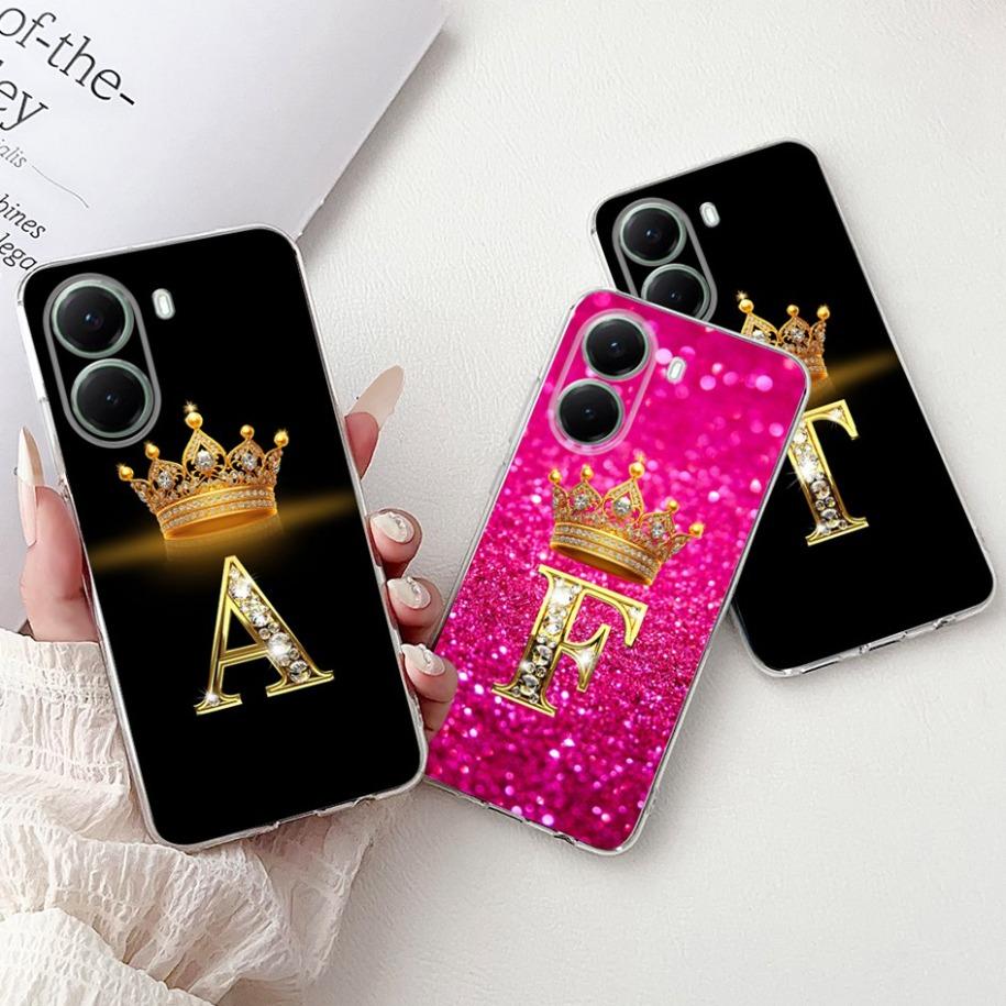 For Xiaomi Poco X7 Pro Case 2025 Cute Crown Letters Soft Transparent Silicone Phone Back Cover For Xiaomi Poco X7 X 7 X7Pro Capa