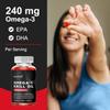 Omega-3 Krillöl Doppelstärke Nahrungsergänzungsmittel, 120 Weichkapseln pro Flasche