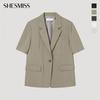 [shs Miss] One Button Short Sleeve Set Up Jacket Swsjkp22020