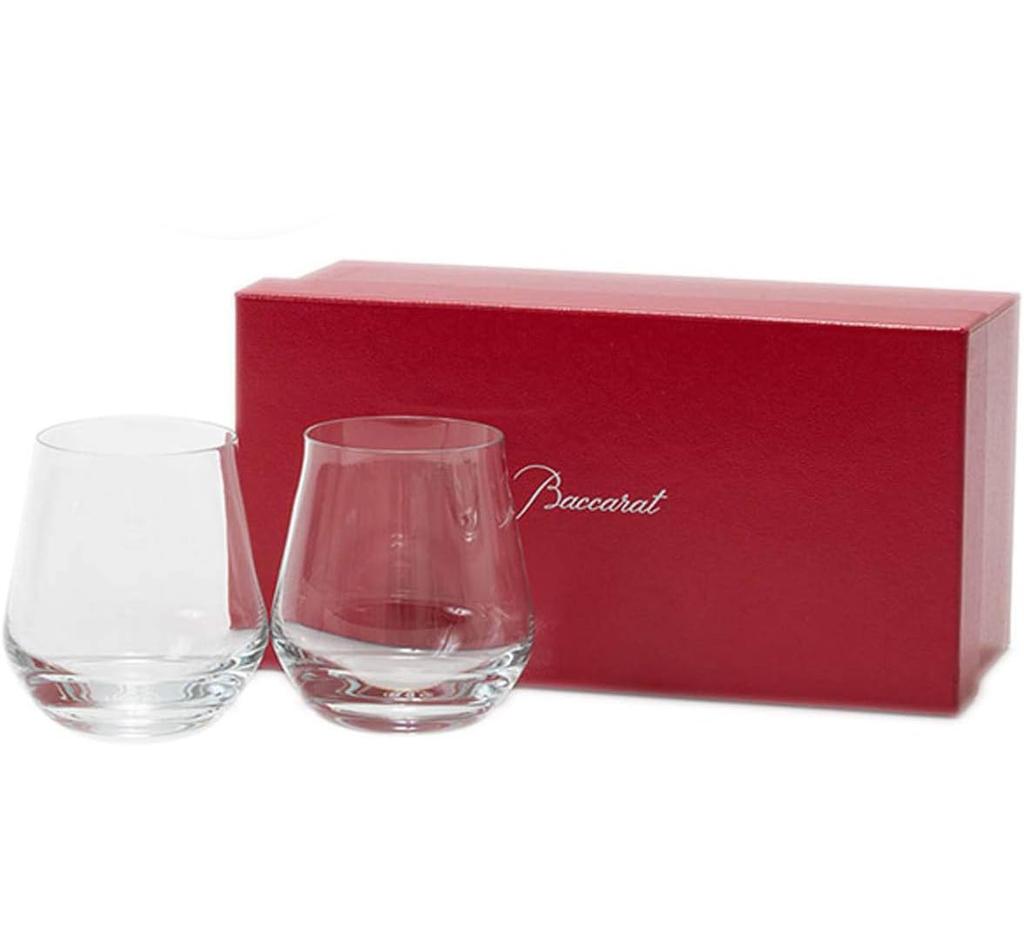 Baccarat Pair Glasses, Chateau Baccarat Tumbler S 300 ml, Set of 2, 2809867 (Gift Ribbon & Red Box)