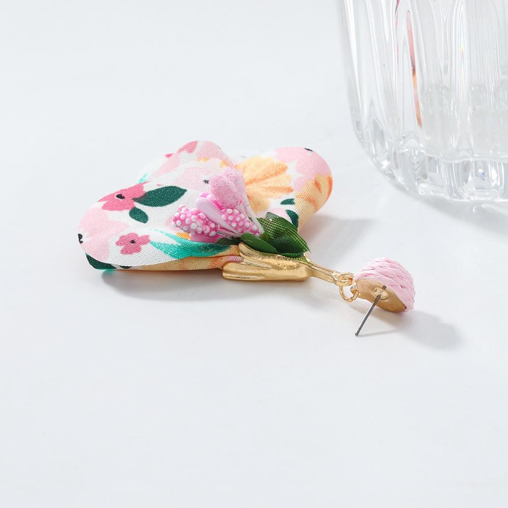 Sweet Flower Dangle Earrings Exaggerated Petals Stud Earrings Trendy Beach Earrings  Gift