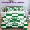 SpVgg Greuther Fürth Vzorovaná Sada Povlečení Přikrývka Potah na Přikrývku Povlak na Polštář Domácí Dekorace Dárek k Narozeninám (1 * povlak na peřinu + 2 * povlak na polštář, bez jádra)