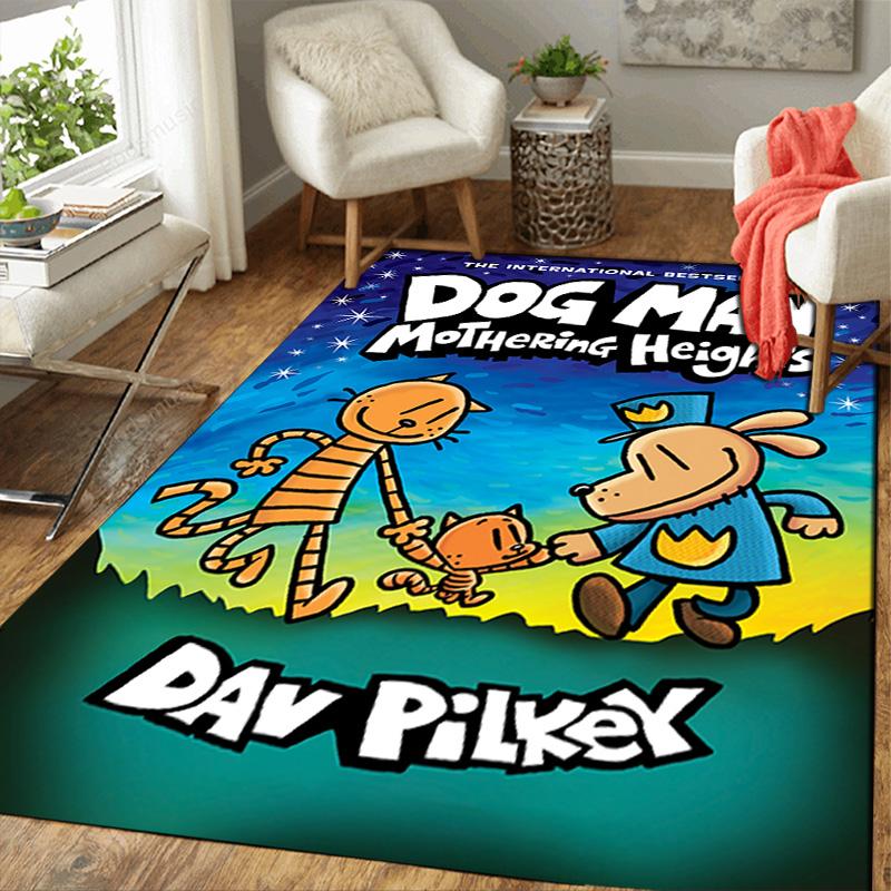 Dog Man Style Digital Art Rug Floor Mat for Living Room or Bedroom Soft and Comfortable Carpet a Gift for Birthday and Holiday.