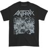 Men's Anthrax No Frills T-shirt Medium Black