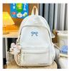Schoolbag Japanese Ins Solid Color Simple Small Backpack, High Value Campus Light Junior High School Student Schoolbag Commuting Backpack