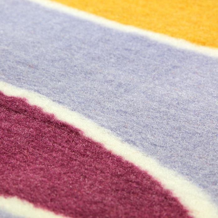 Tapis salon imprimé d'ovales multicolore 133x190