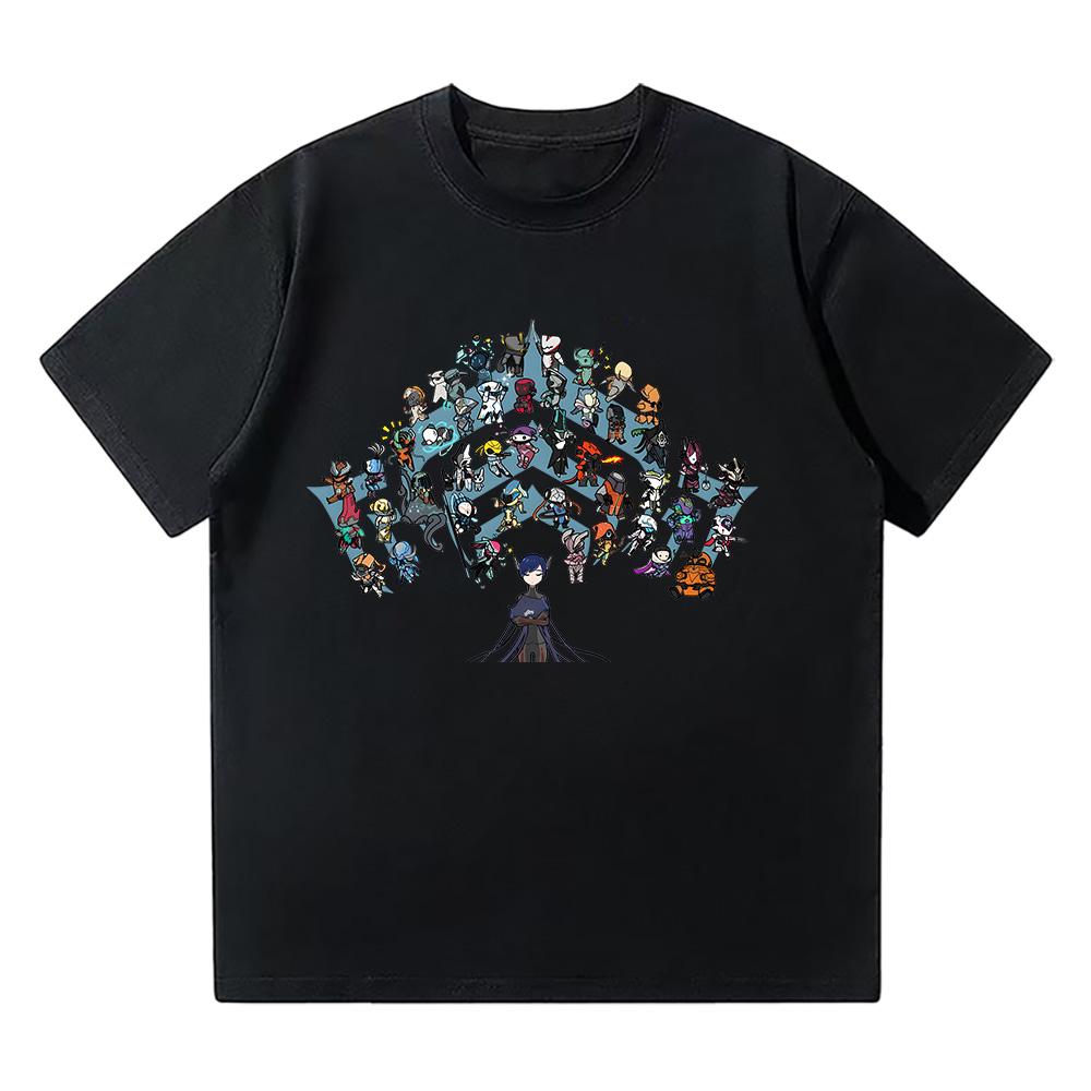 Warframe Горячая Игровая Футболка Летняя Удобная Хлопковая Дышащая Одежда Мультяшный Принт Креативный Дизайн Футболка Унисекс Уличный Топ XS