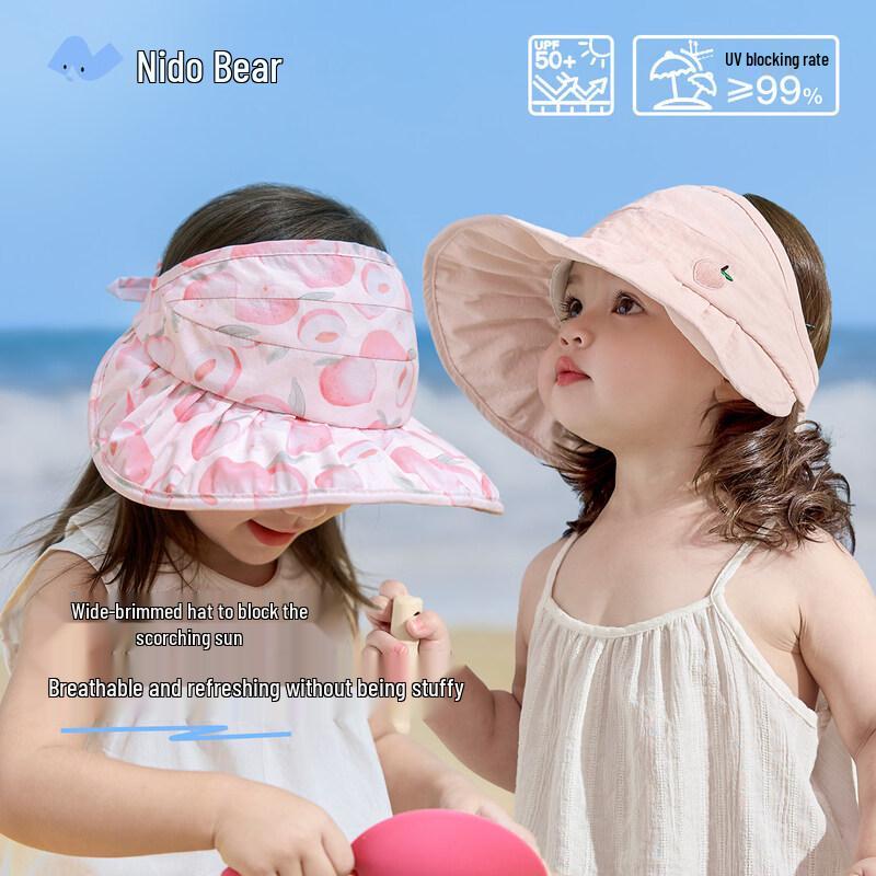 Nidoo Bear Kids Summer Sun Visor Hat 50-52cm