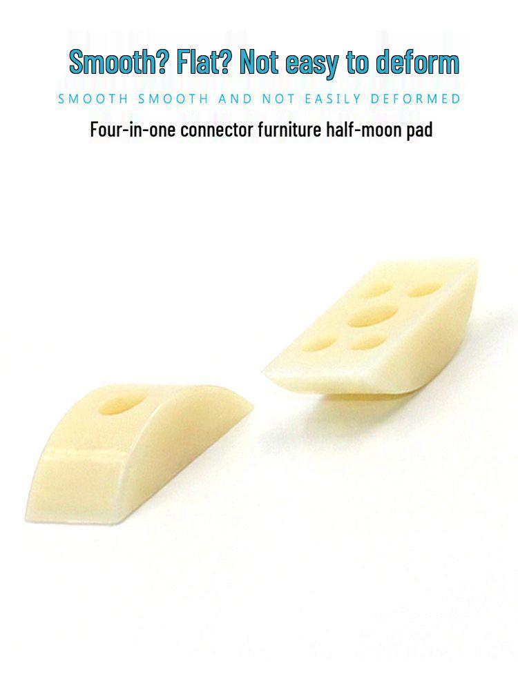 Half-Moon Nylon Washer for Desk and Stair Handrail Screw Connections