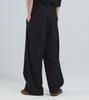 Beoteunseoul Front Cut Curved Spandex Slacks (Black)