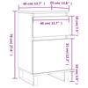 Sideboards 2 Pcs Smoked Oak 40 X 35 X 70 Cm Engineered Wood