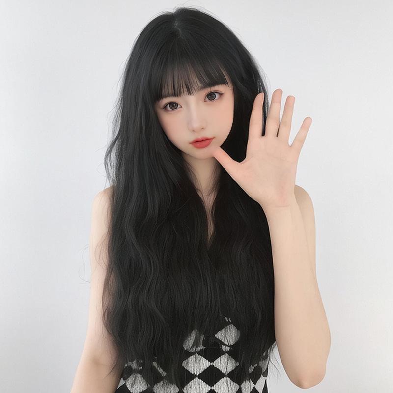 

Синтетический парик «Кудряшки ягненка» с воздушной челкой – Длинные волосы в стиле TikTok Light Blonde