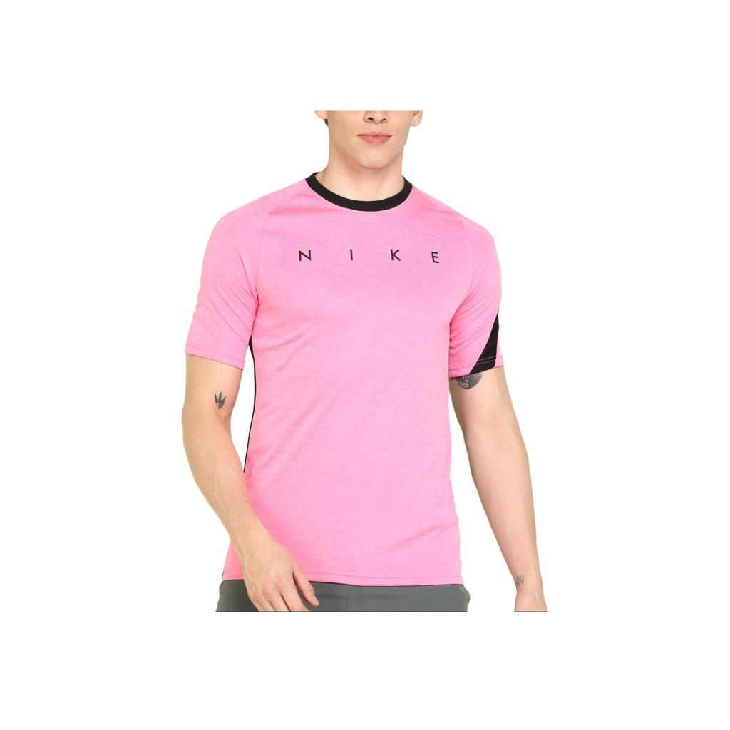 Nike Dri-Fit Academy Graphic Print Short Sleeve T-Shirt Men Tops Transparent-Pink CK5538-677