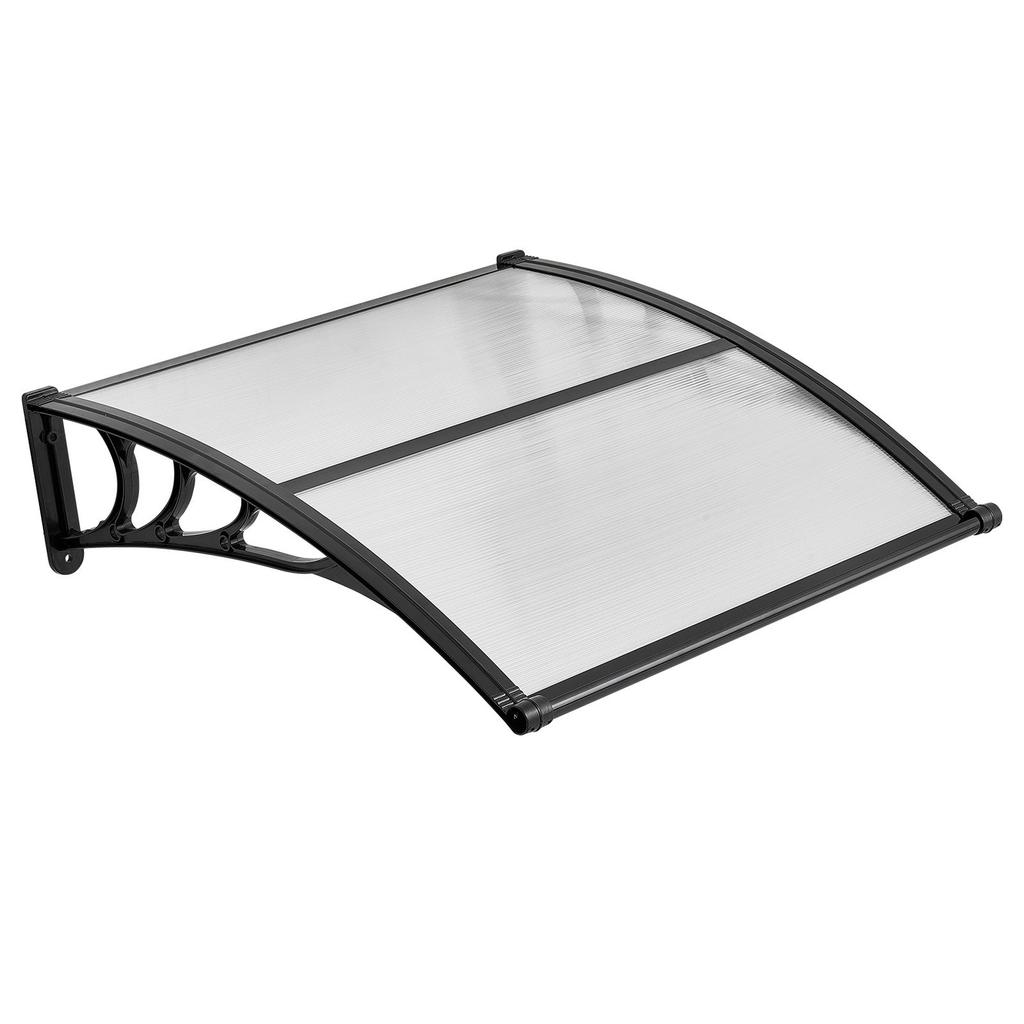 Awnings for Door Entrance, 38 x 40 in, Exterior Front Door Window Awnings with Drainage & ABS Bracket, Rain Snow Sun Protection, Overhang