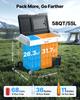 VEVOR Car Refrigerator, DC 12/24V AC100-240V Compressor Electric Cooler, -20 degrees C to 20 degrees C Truck Refrigerator with APP Control