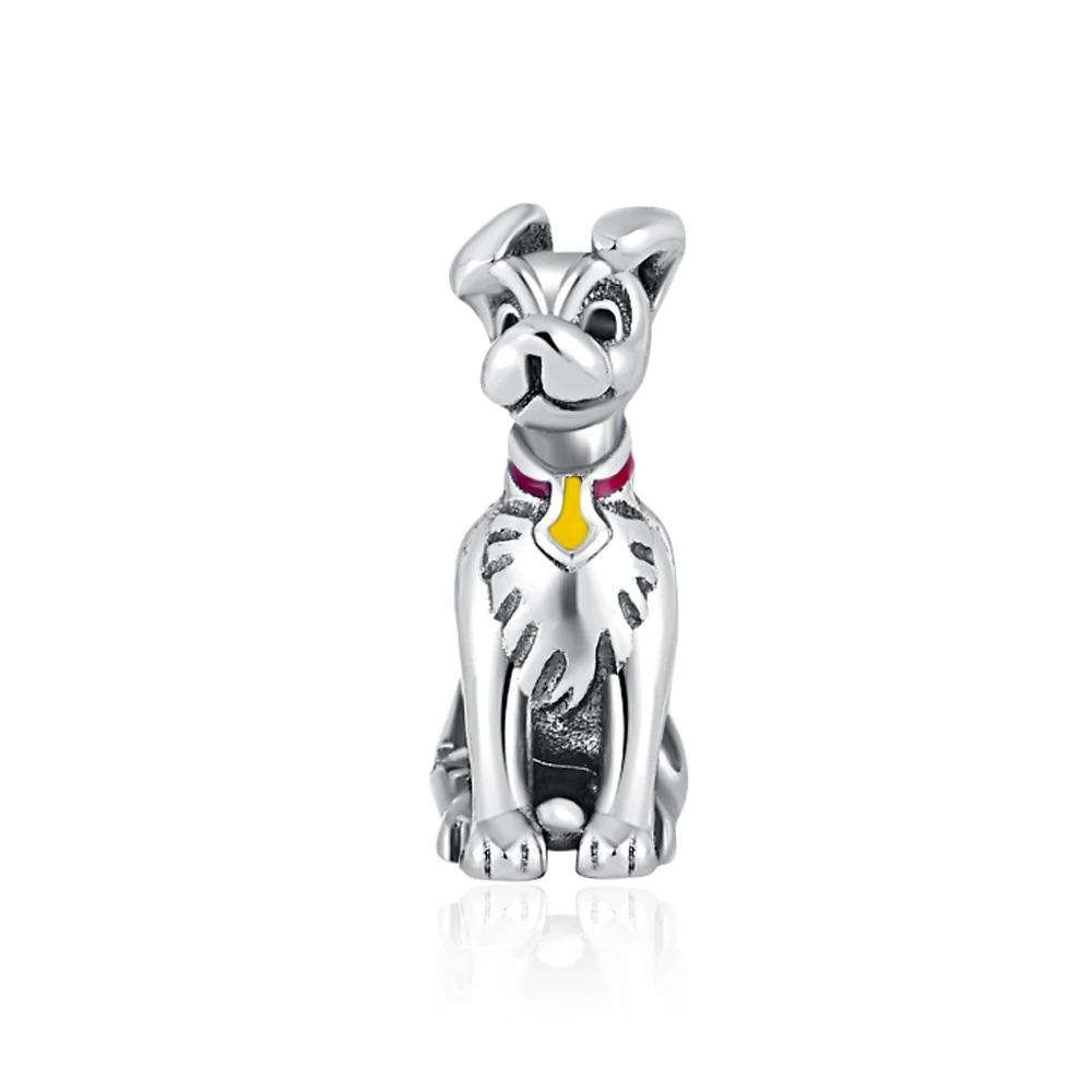 Ciondolo in Argento 925 a Forma di Maiale Cane Gatto Spaventapasseri per Braccialetto Fai da Te Gioiello Raffinato Regalo
