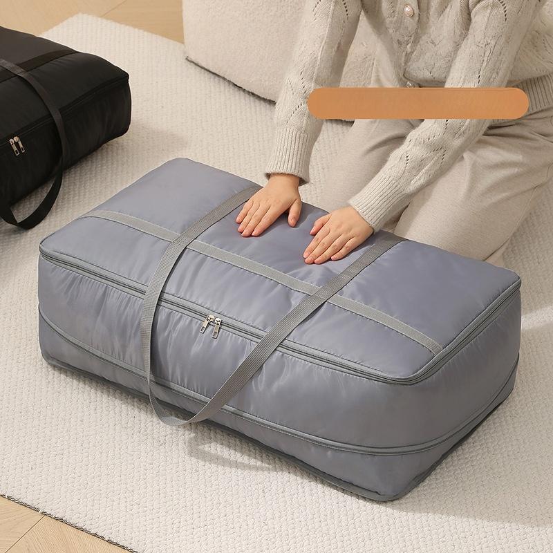 Tragbare Kleider- und Deckenaufbewahrungstasche, große Kapazität, Daunenjacken-Organizer-Tasche mit Reißverschluss, Schrank-Organizer, Platzsparend