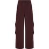 Knitted Sweatpants Women's Dark Brown Moderate KZ4165