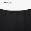 MO&Co. Women's Merino Wool Blend Wide-Leg Pleated Pants