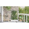 Garden Planter 2 Pcs White 80 X 40 X 126 Cm Plastic