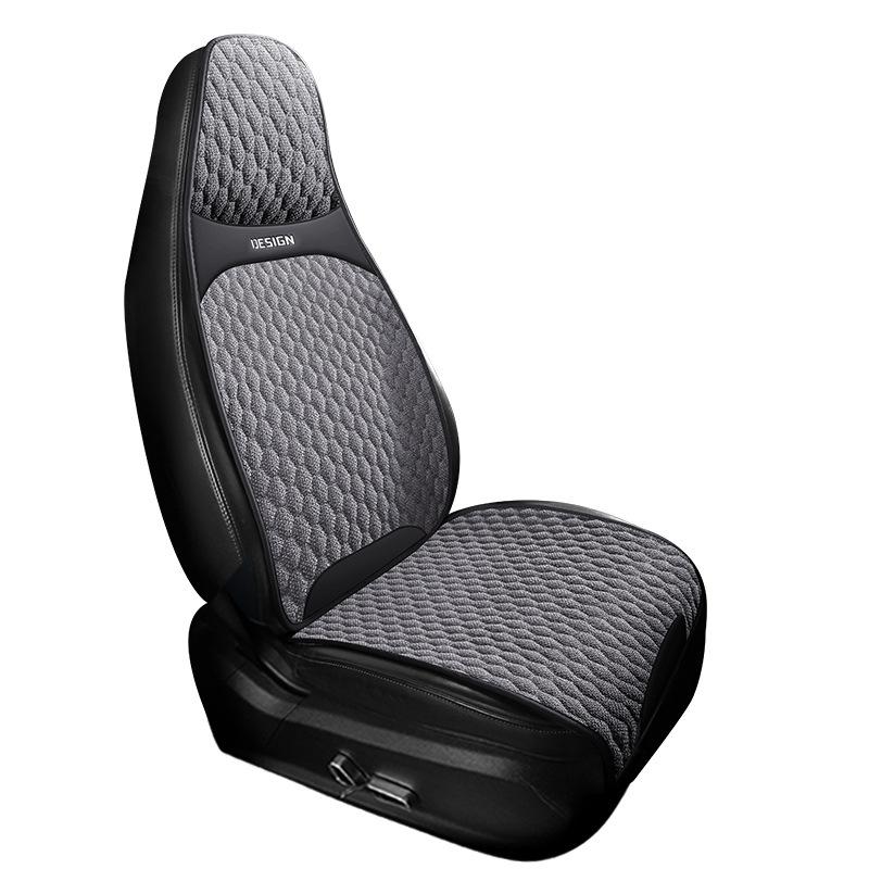 Universal Car Seat Cover Linen Front Seat Anti-slip Breathable Seat Cushion Fashion Car Interior Protection Pad Accessories