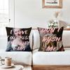 Pillow Case Portrait Feminist Office Cushions Lyrics Suitable For Sofa Funny Car Decorative Cushion Cover