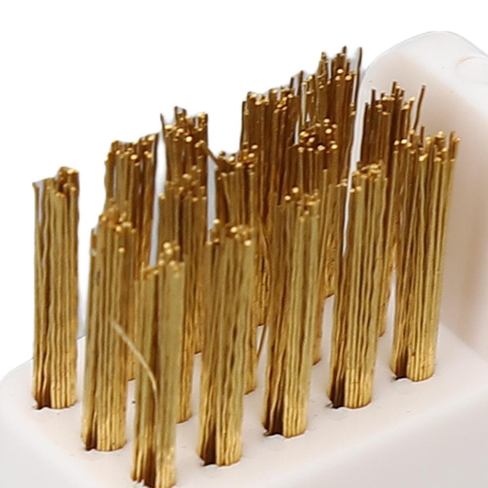 5pcs Copper Wire Bristles Drill Bit Cleaning Brush For Home Use