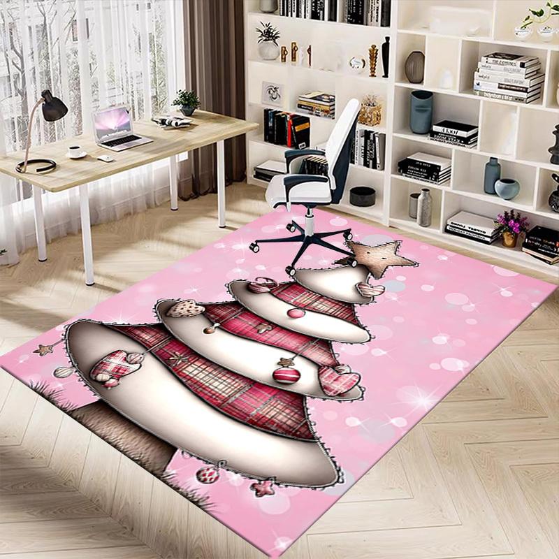 1PC Christmas tree Extra Large Non Slip Floor carpet, Office, family, Studio   Large Area Rug Indoor Rugs, Bold Statement Piece