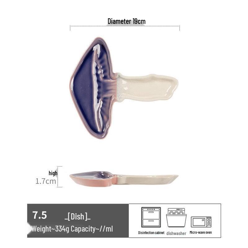 Mushroom-shaped Ceramic Dipping Dish