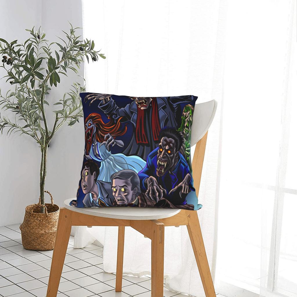 Horror Film Frighteds Nights Pillow Case Morden Pillow Cover Soft Pillowcases For Chair Sofa Home Decor