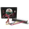4 in 1 Central Control Dashboard DC12V Oil Level Oil Pressure Water Temperature Voltage Red Backlight for RV Boat Yacht