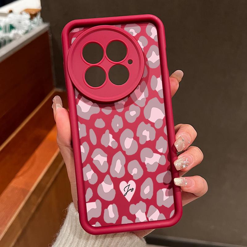 Phone Case for OnePlus 13 12 Leopard Print Shockproof Bumper TPU Silicone Soft Cover Fundas for OnePlus 13T 13R 12R 11R Coque