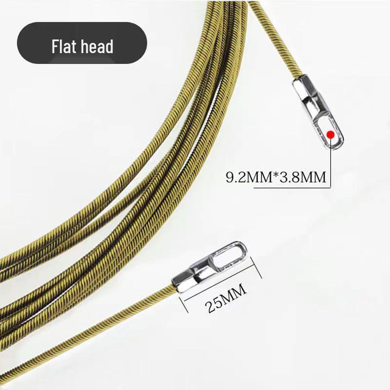 Passe-fil d'électricien: Outil à ressort en acier pour tirage de conduit pour câblage encastré