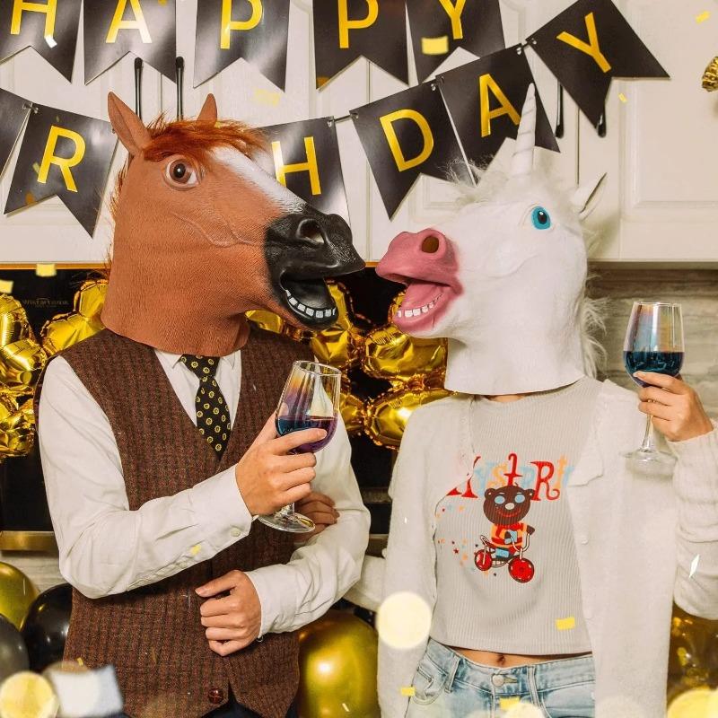 Horse Mask Party Dress Up Horse Head Masks for Adults Men Masquerade