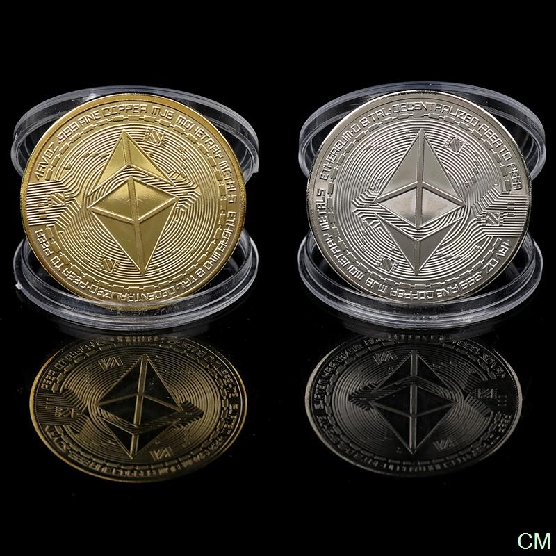Creative Ethereum Coin Art Collection Physical Commemorative Collectibles