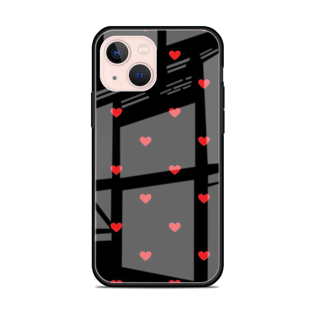 Glass Case For Apple iPhone 14 13 Pro 11 12 7 8 Plus SE 2022 XR X XS Max 6 6S Tempered Phone Cover LOVE Heart