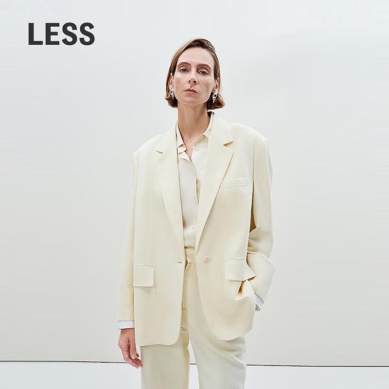 LESS Women's Long Casual Loose Blazer