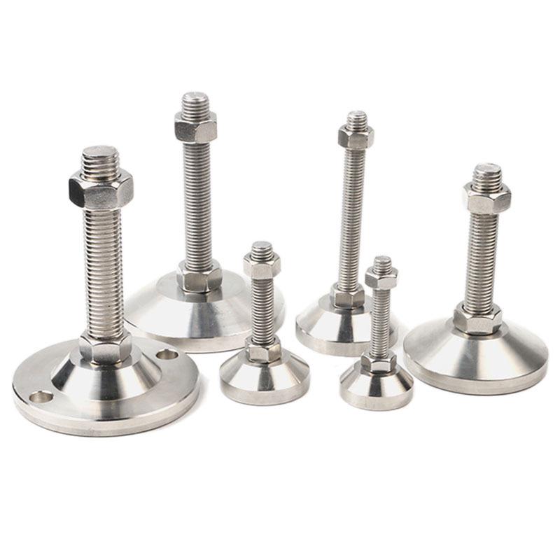 Bază de picior reglabilă rezistentă - Oțel inoxidabil 304, M8/M12/M16/M20