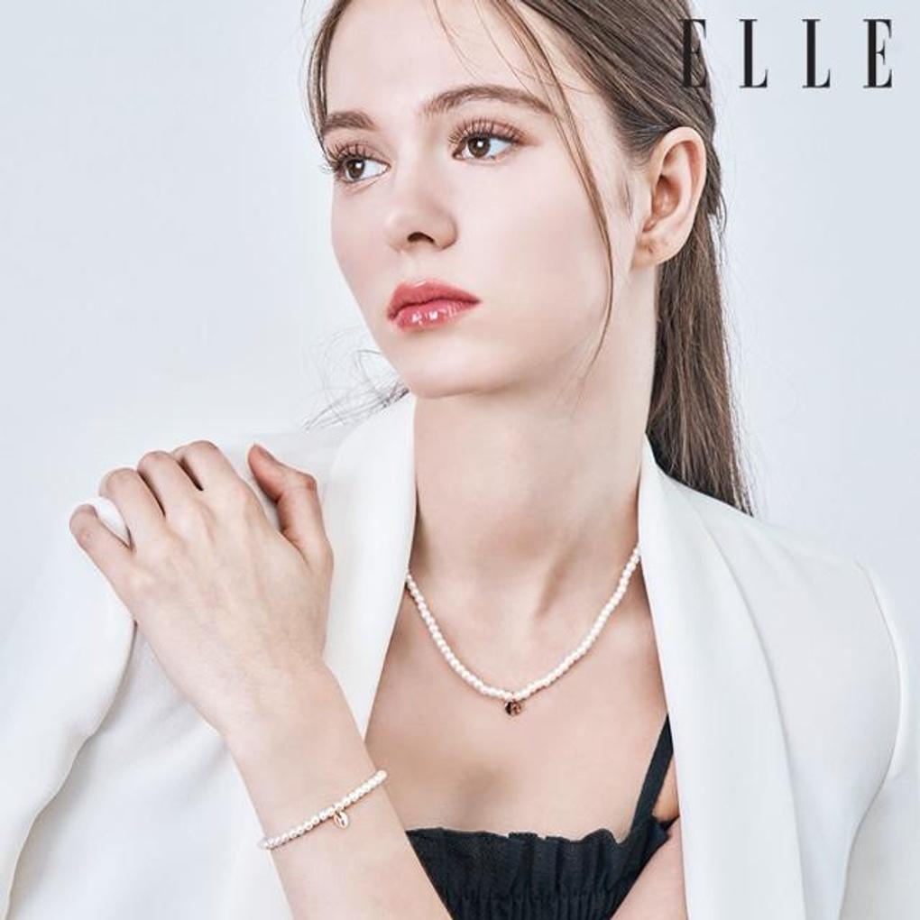 [ELLE Schmuck] Einfaches Signature Perlenarmband ELBRBB098