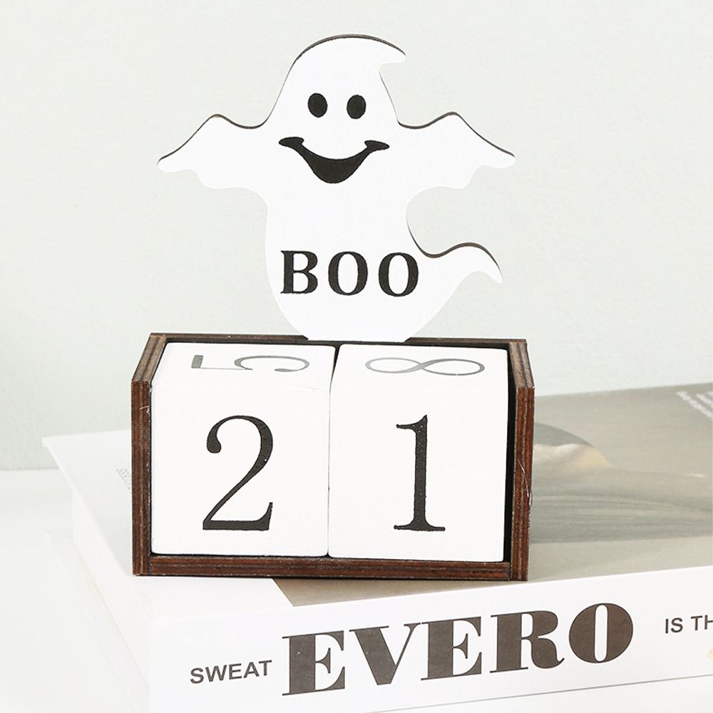 Pumpkin Ghost Castle Halloween Advent Calendar Spooky Wooden  Calendar Ornaments  Haunted House