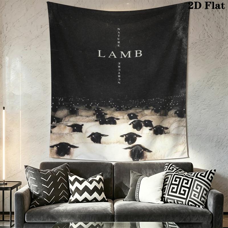 The Silence of the Lambs Wall Tapestry Aesthetic Wall Hanging Printed Fabric Blanket Decorative Tapestries for Bedroom Living Room Home Decor