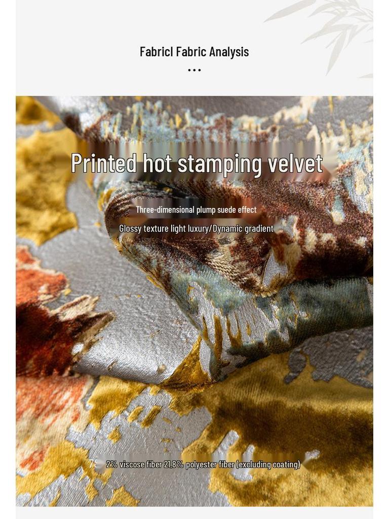 Autumn/Winter Velvet Silk Ink Paint Print Coat - Women's Retro Chinese Style Top